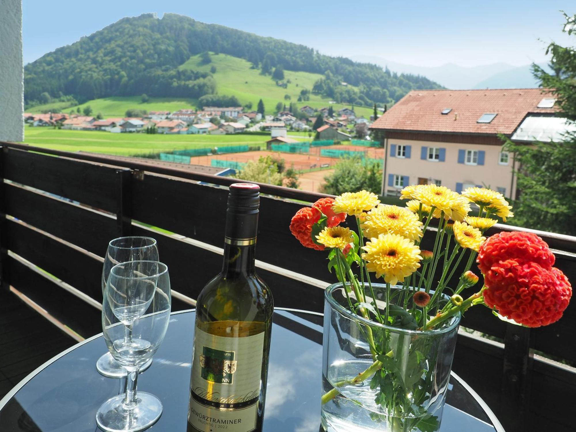 Ferienwohnung Bergklang - Teilnahme An Oberstaufen Plus Buitenkant foto